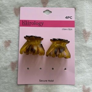 Tortoise Shell Mini Claw Clips